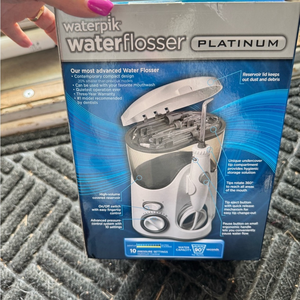 Waterpik Water Flosser Platinum w Xtras - Picture 8 of 8